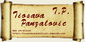 Tiosava Panzalović vizit kartica